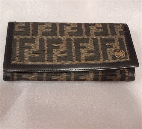 long wallet fendi|Fendi zucca long wallet.